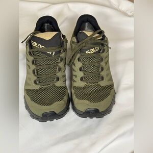 Salomon Olive and Black Trail Shoes Size 9